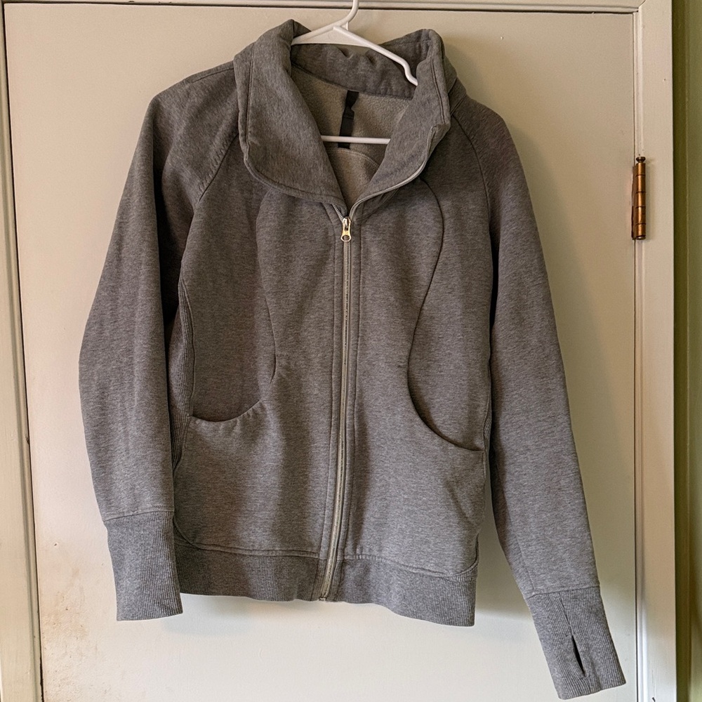 lululemon athletica Gray Zip-Up Hoodie